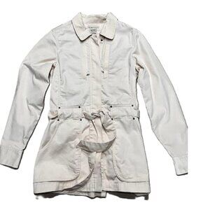 Exofficio Women's Belted Travel Jacket Small Off White